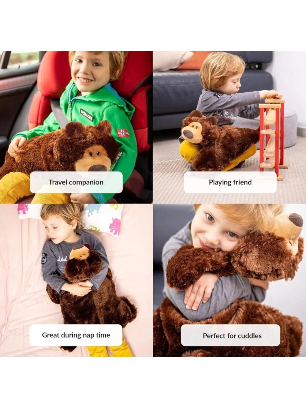 Odoxia floppy weighted bear plush stuffed animal (removable weights) 5lb - Picture 9 of 9